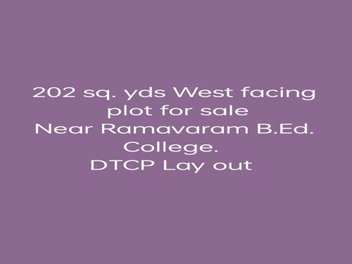 DTCP PLOT FOR SALE